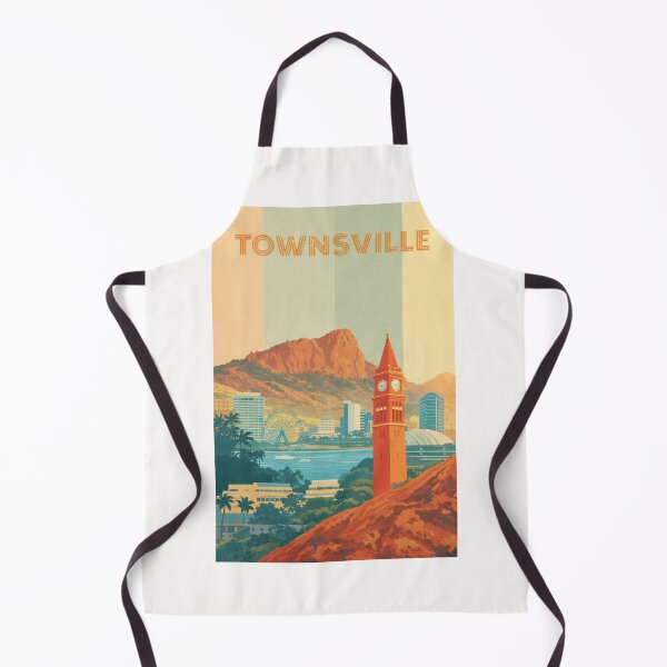 Item preview, Townsville View with Castle Hill, Clocktower and Waterfront Ferris Wheel designed and sold by Places On Earth.