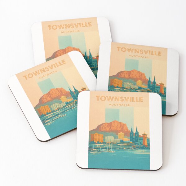 Item preview, Townsville Waterfront with Castle Hill, Marina and Cathedral Spires designed and sold by Places On Earth.