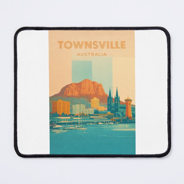Item preview, Townsville Waterfront with Castle Hill, Marina and Cathedral Spires designed and sold by Places On Earth.