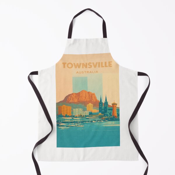 Item preview, Townsville Waterfront with Castle Hill, Marina and Cathedral Spires designed and sold by Places On Earth.