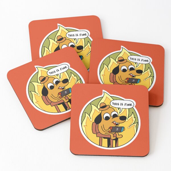 Item preview, This is fine gaming sticker designed and sold by LadyHarker.