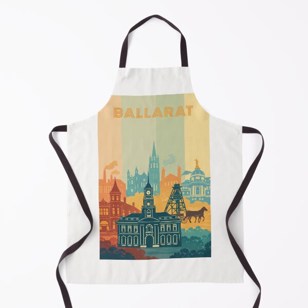 Item preview, Ballarat Heritage Landmarks with Town Hall, Cathedral and Gold Mining Tower designed and sold by Places On Earth.