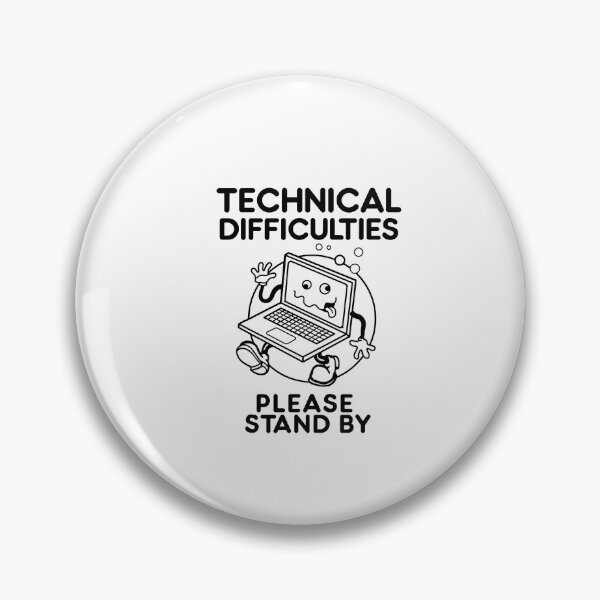 Item preview, Technical Difficulties Computer Error Illustration designed and sold by ImeldaSparks.