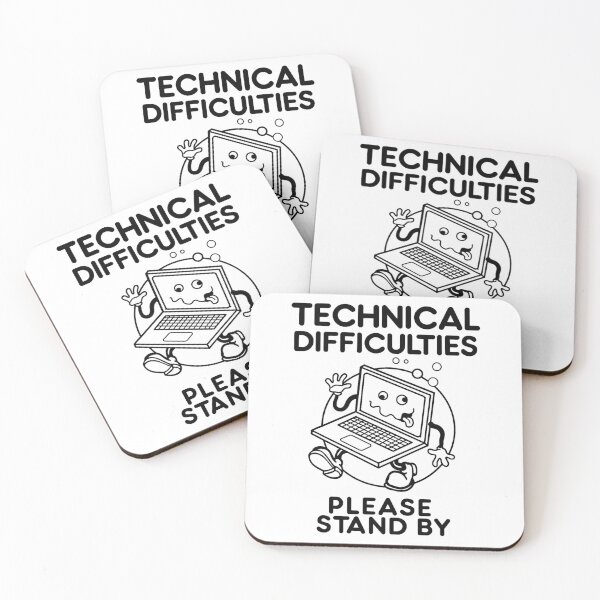 Item preview, Technical Difficulties Computer Error Illustration designed and sold by ImeldaSparks.