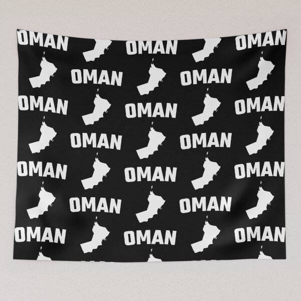 Item preview, Oman Map Silhouette - Classic Minimalist Country Pride Design designed and sold by mashmosh.