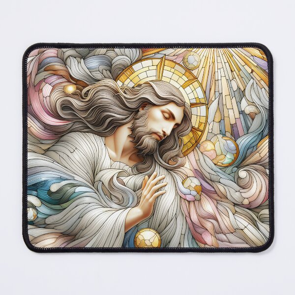 Item preview, Christianity Artwork with Stained Glass Look designed and sold by Divine Ease.