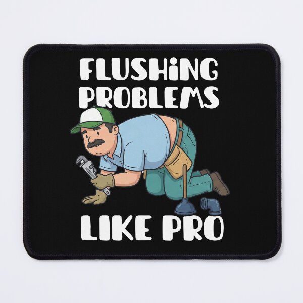 Item preview, Flushing Problems Like a Pro Funny Plumber Shirt designed and sold by MotivaChic.