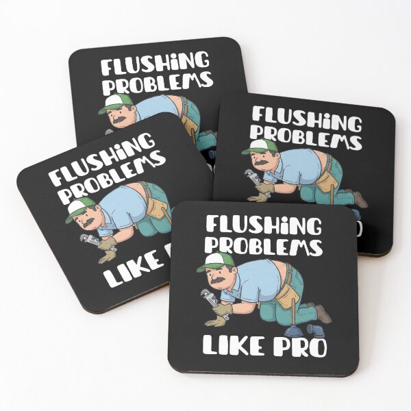 Item preview, Flushing Problems Like a Pro Funny Plumber Shirt designed and sold by MotivaChic.
