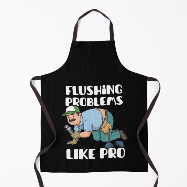 Item preview, Flushing Problems Like a Pro Funny Plumber Shirt designed and sold by MotivaChic.