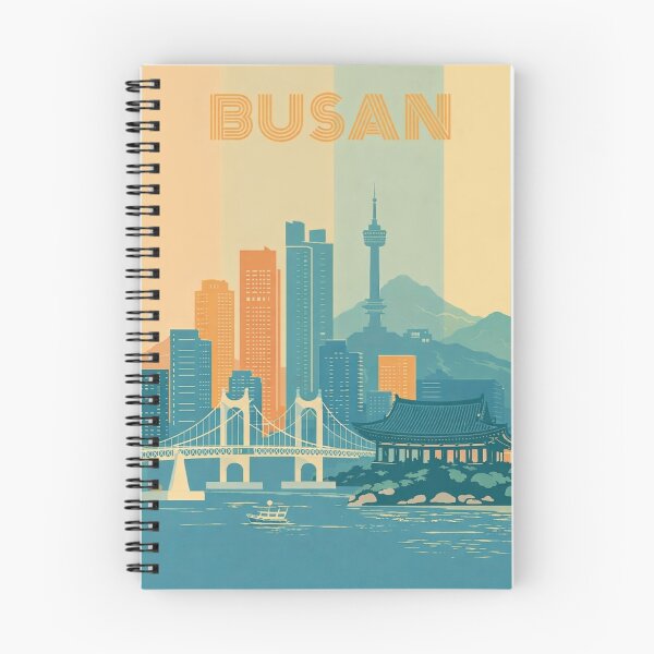 Item preview, Busan Skyline with Gwangan Bridge, Busan Tower and Traditional Pavilion designed and sold by Aryabek.
