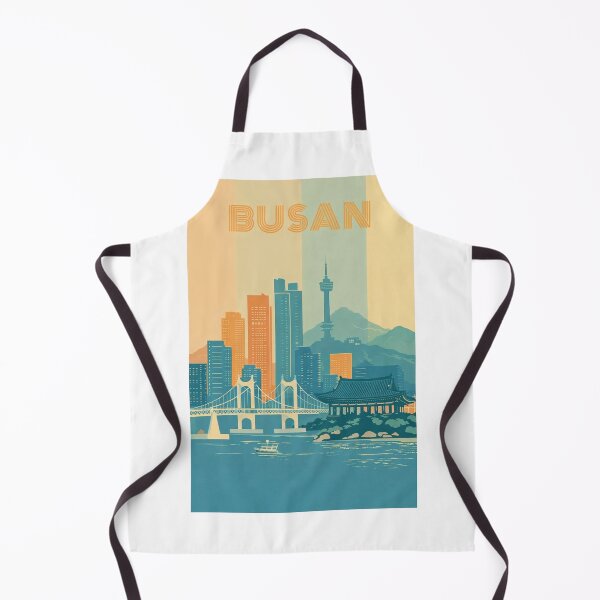 Item preview, Busan Skyline with Gwangan Bridge, Busan Tower and Traditional Pavilion designed and sold by Aryabek.