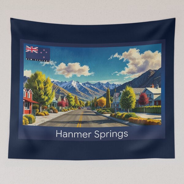 Item preview, Hanmer Springs New Zealand Travel designed and sold by Thistle-TShop.