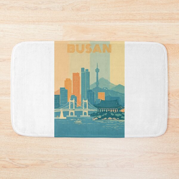 Item preview, Busan Skyline with Gwangan Bridge, Busan Tower and Traditional Pavilion designed and sold by Aryabek.