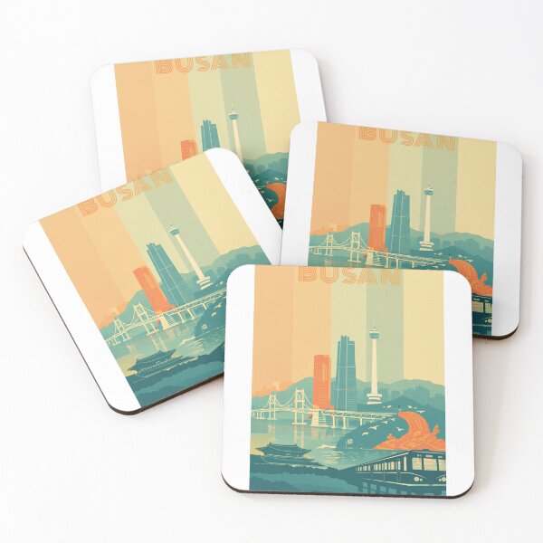 Item preview, Busan Landmark View with Busan Tower, Haeundae Skyline and Metro designed and sold by Aryabek.