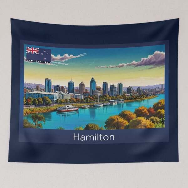 Item preview, Hamilton New Zealand Travel designed and sold by Thistle-TShop.