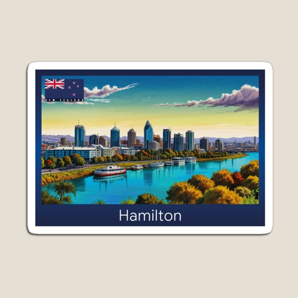Item preview, Hamilton New Zealand Travel designed and sold by Thistle-TShop.