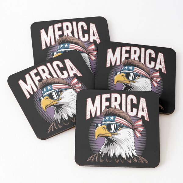 Item preview, Merica Bald Eagle Mullet Sunglasses Fourth July 4th Patriot designed and sold by kakashinn.