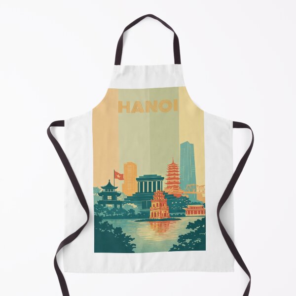 Item preview, Hanoi Monuments with Ho Chi Minh Mausoleum, Temple and Cityscape designed and sold by Aryabek.