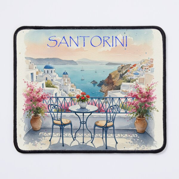 Item preview, A Quiet Morning in Santorini designed and sold by Jeeraphat Homrern.