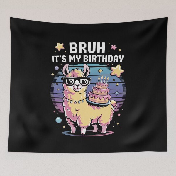 Item preview, Bruh Its My Birthday Llama Pinata Boy Girl Family Party Bday 48 designed and sold by MarryIsMonth.