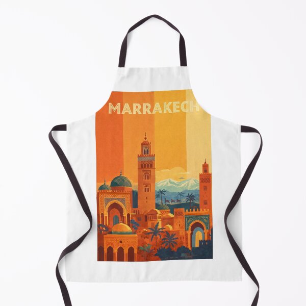 Item preview, Marrakech Architecture with Koutoubia Mosque, Medina Gates and Atlas Mountains designed and sold by Aryabek.