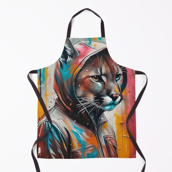 Item preview, Portrait of a hooded puma designed and sold by paulrommer.