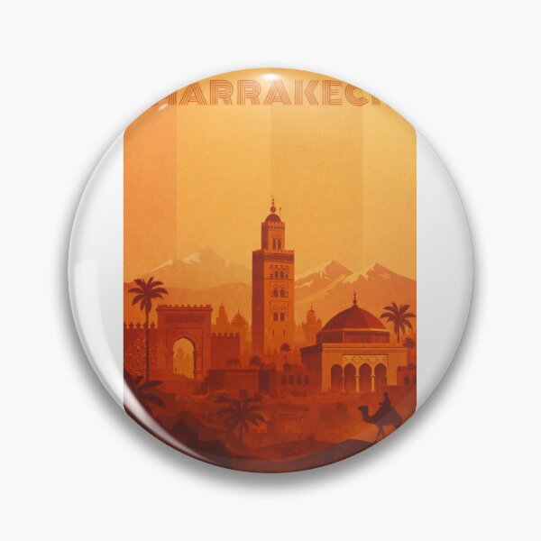 Item preview, Marrakech Silhouette with Koutoubia Mosque, City Wall and Desert Scene designed and sold by Aryabek.