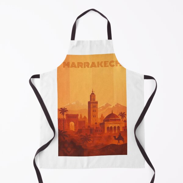 Item preview, Marrakech Silhouette with Koutoubia Mosque, City Wall and Desert Scene designed and sold by Aryabek.