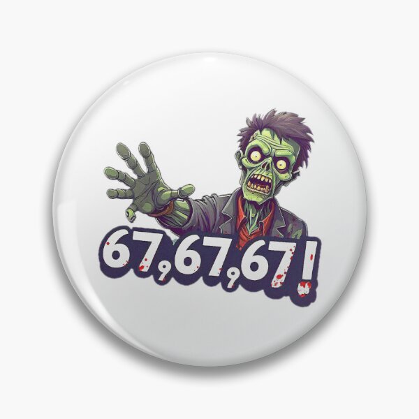 Item preview, Funny Humoristic Zombie that speak three numbers 67! designed and sold by Giulivo Store Graphic.