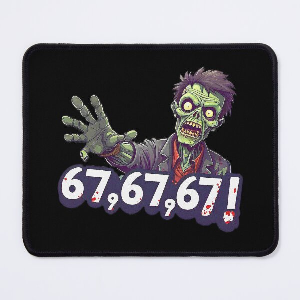 Item preview, Funny Humoristic Zombie that speak three numbers 67! designed and sold by Giulivo Store Graphic.