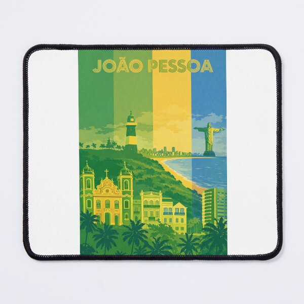 Item preview, João Pessoa Skyline with Historic Churches and Farol do Cabo Branco designed and sold by Aryabek.