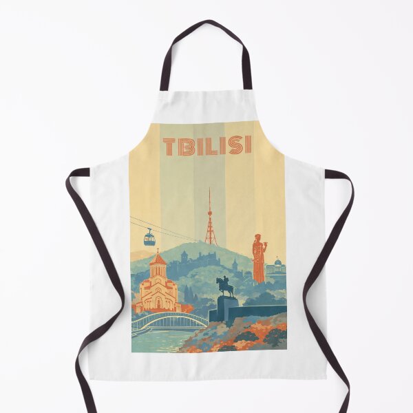 Item preview, Tbilisi Panorama with Metekhi Cathedral, Cable Car and Mother of Georgia designed and sold by Aryabek.
