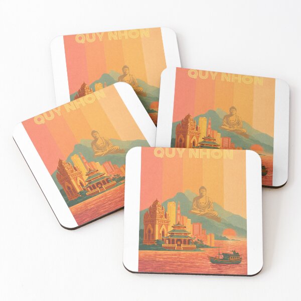 Item preview, Quy Nhon Temple Coastline with Sunset and Giant Buddha Statue designed and sold by Aryabek.