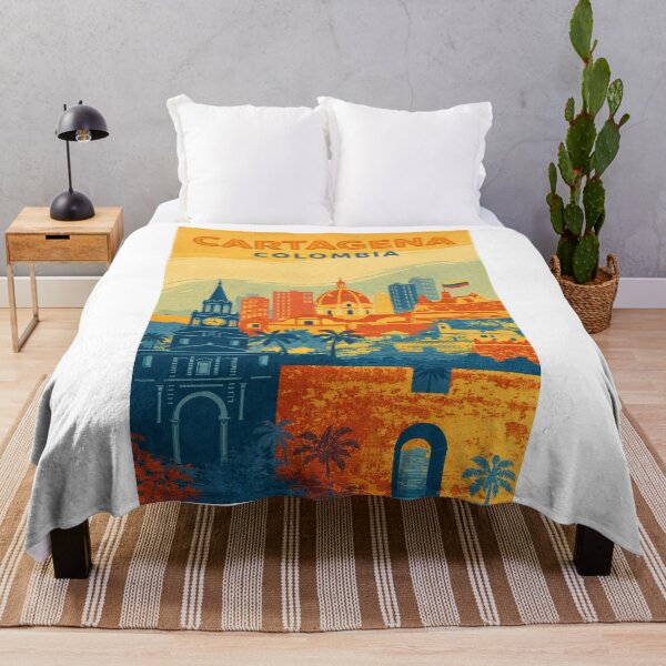 Item preview, Cartagena Historic Skyline with Clock Tower and Cathedral designed and sold by Aryabek.