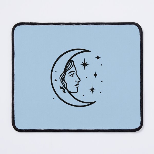 Item preview, Mystic Moon Face Minimal Line designed and sold by HoloInverse.