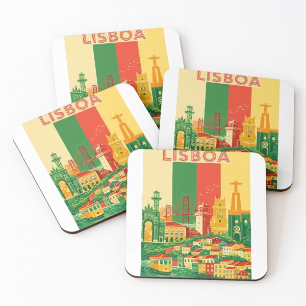 Item preview, Lisboa Cityscape with Belém Tower, Christ the King and Alfama Hills designed and sold by Aryabek.