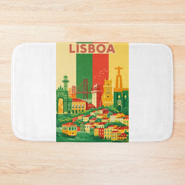 Item preview, Lisboa Cityscape with Belém Tower, Christ the King and Alfama Hills designed and sold by Aryabek.