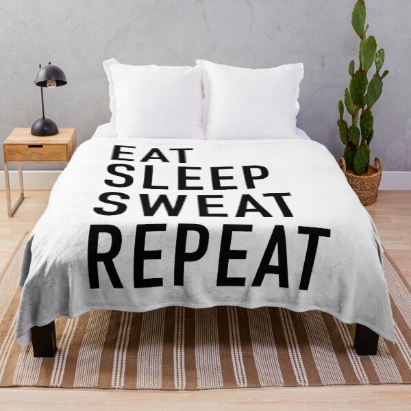 Item preview, EAT SLEEP SWEAT REPEAT designed and sold by corbrand.