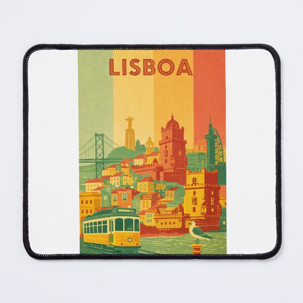 Item preview, Lisboa Panorama with Belem Tower, Tram 28 and Cristo Rei designed and sold by Aryabek.