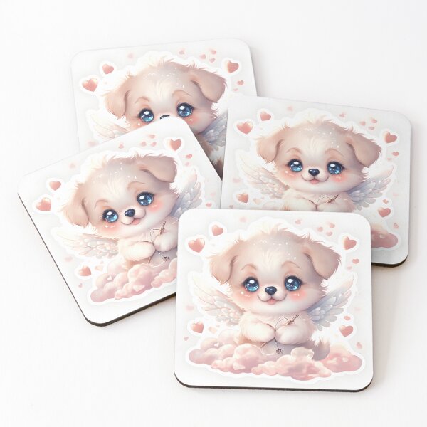 Item preview, Puppy With Cupid Wings – Kawaii Valentine Design designed and sold by SmartyWonders.