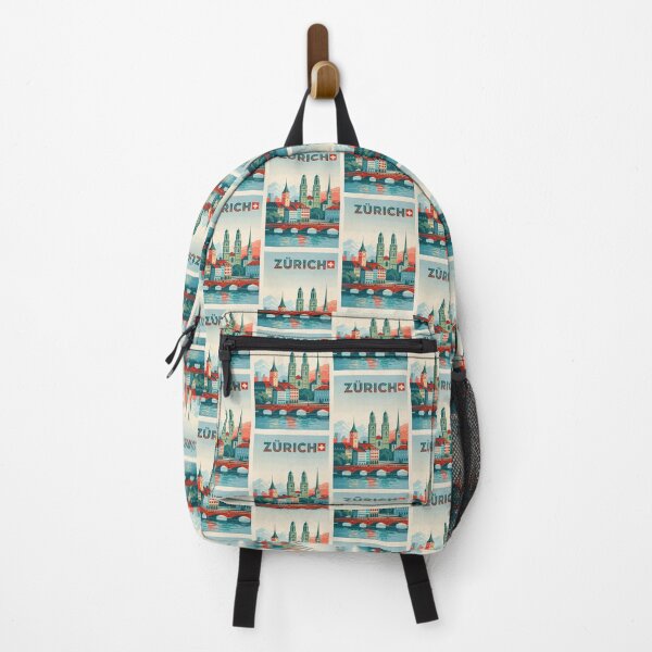 Item preview, Zürich Skyline with Grossmünster, Münsterbrücke and Swiss Alps View designed and sold by Aryabek.