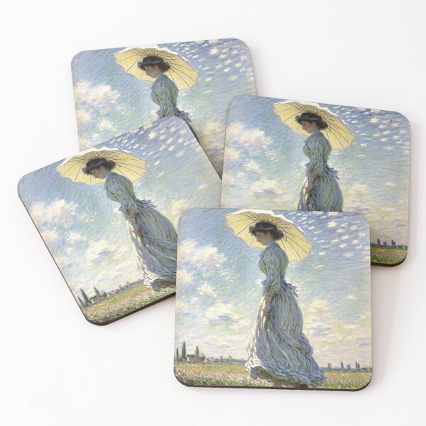 Item preview, Lady with Parasol - Capturing Breezy Elegance  designed and sold by artdesignsnow.