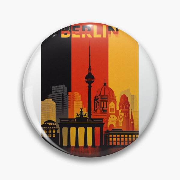 Item preview, Berlin Skyline with Fernsehturm, Reichstag and Brandenburg Gate designed and sold by Aryabek.