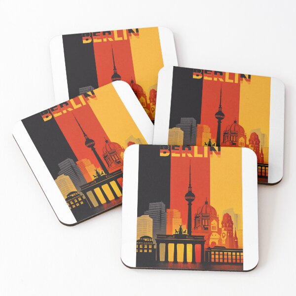 Item preview, Berlin Skyline with Fernsehturm, Reichstag and Brandenburg Gate designed and sold by Aryabek.