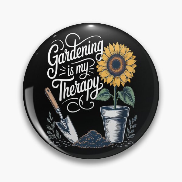 Item preview, Sunflower and Garden Tools Gardening Is My Therapy designed and sold by Lucaseinar.