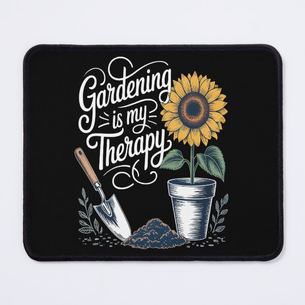 Item preview, Sunflower and Garden Tools Gardening Is My Therapy designed and sold by Lucaseinar.