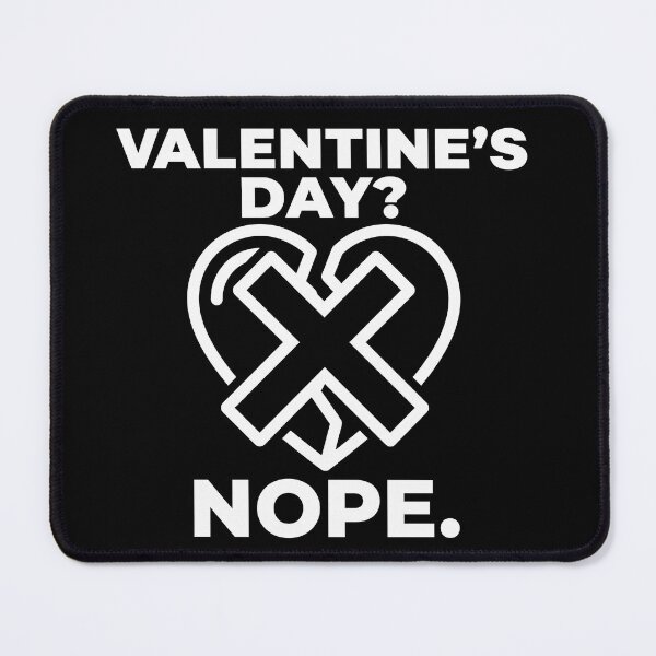 Item preview, Valentine's Day Nope - Anti Valentine Sarcastic Heart designed and sold by TextCrew.
