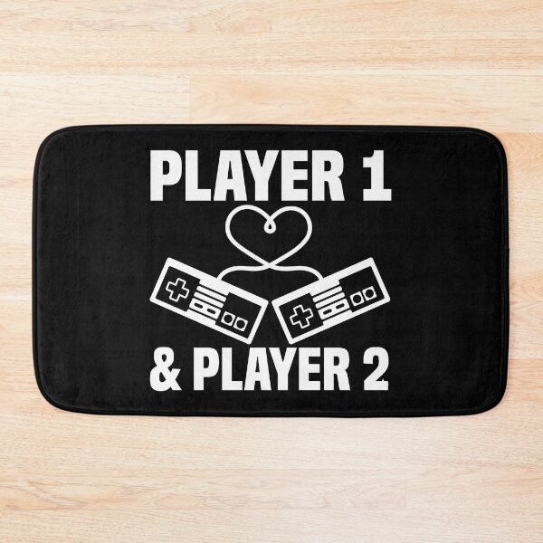 Item preview, Player 1 and Player 2 - Gamer Couple Controllers designed and sold by TextCrew.