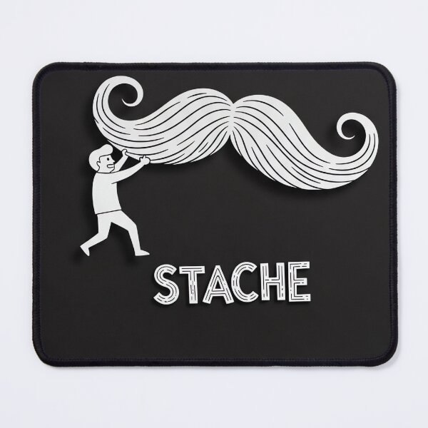Item preview, The Heavy Stache – Funny Giant Mustache Lifter Minimal Art designed and sold by Paper & Pattern Co.