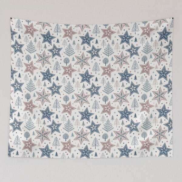Item preview, Bordes de rosetas de estrellas | Artesanía nórdica romántica designed and sold by Shuga-Design.
